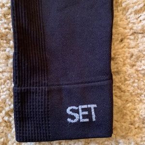 Set Active High Waisted Black Leggings